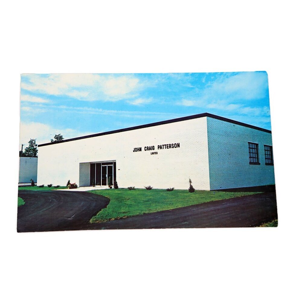 Vintage Burlington Ontario Postcard • John Craig Patterson Ltd Rare Advertising